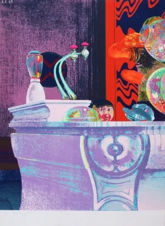 丝网印刷 Cremonini - Enfant au bar