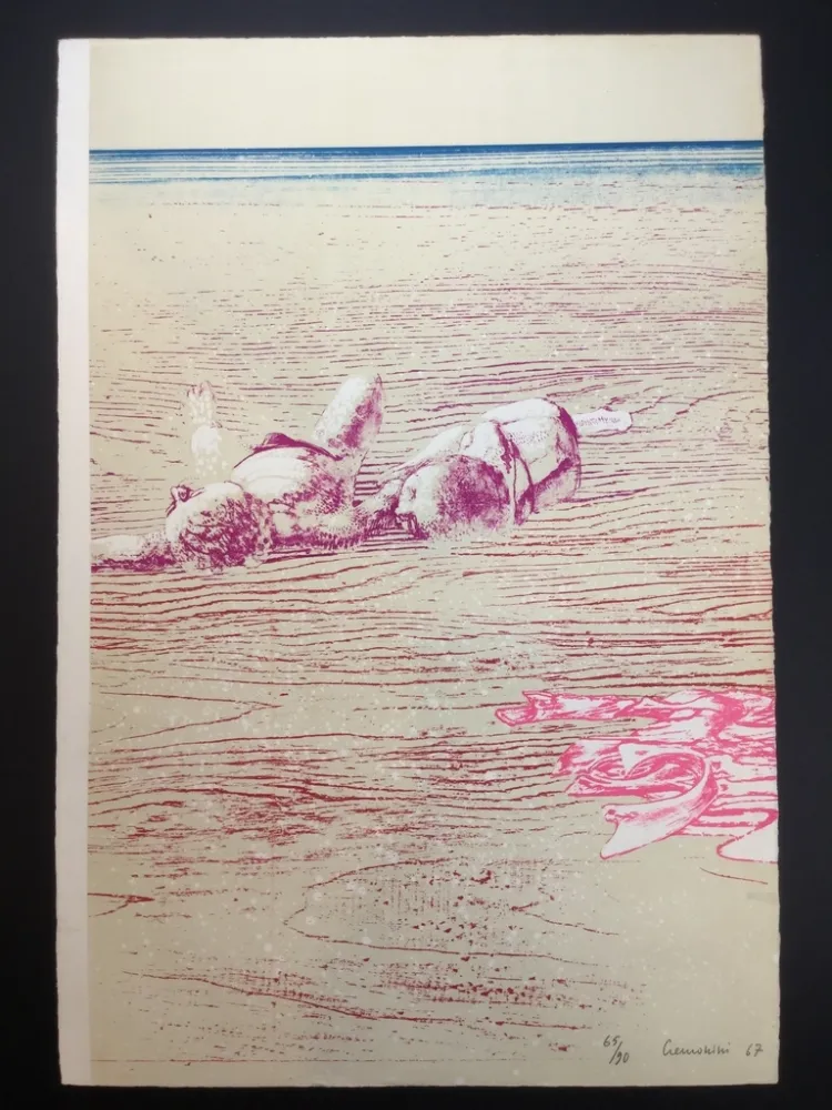 石版画 Cremonini - La pelle al sole