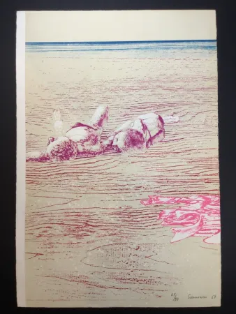 石版画 Cremonini - La pelle al sole