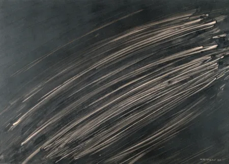 无技术 Criton - Technique mixte sur papier marouflée sur toile. 