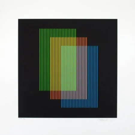 石版画 Cruz-Diez - Color aditivo Ramblas 1963-2011	