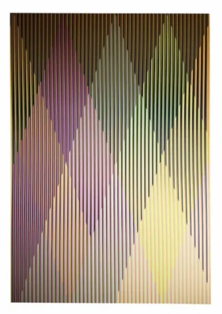 丝网印刷 Cruz-Diez - Couleur additive perseus 2
