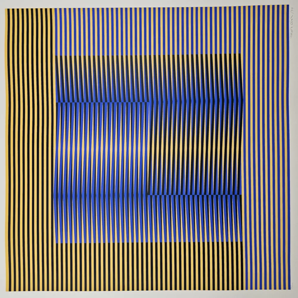 丝网印刷 Cruz-Diez - Induction Chromatique