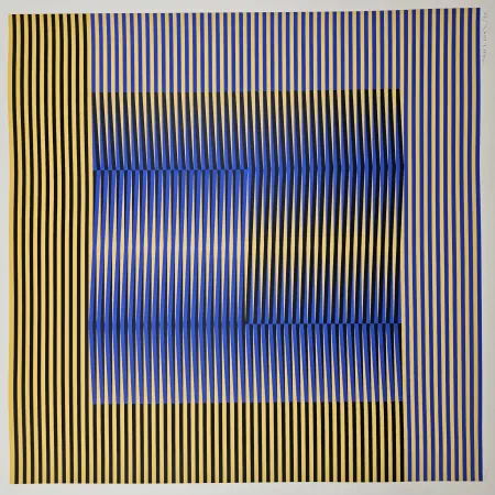 丝网印刷 Cruz-Diez - Induction Chromatique