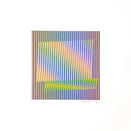 丝网印刷 Cruz-Diez - Induction chromatique