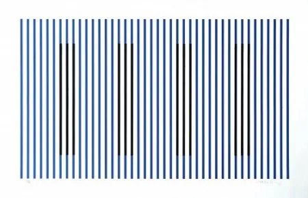 版画 Cruz-Diez - Induction du Jaune Rioja