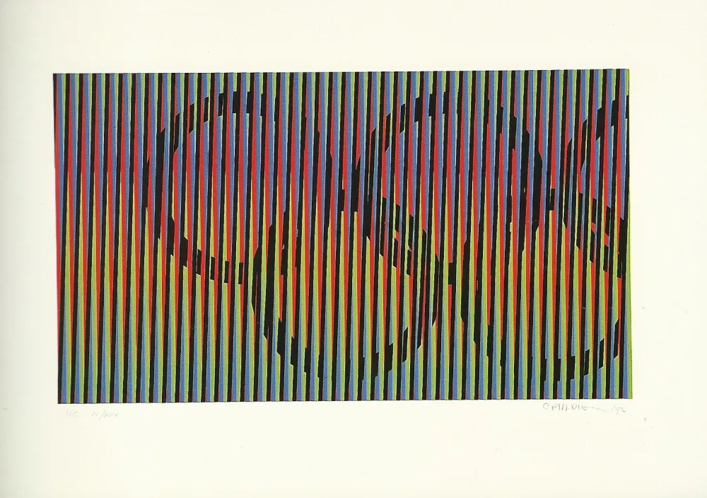 石版画 Cruz-Diez - JO BARCELONA