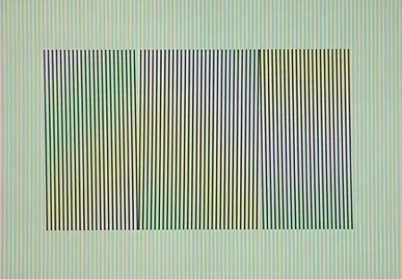 石版画 Cruz-Diez - Mod. 3 Inducción Cromática a doble frecuencia Toledo