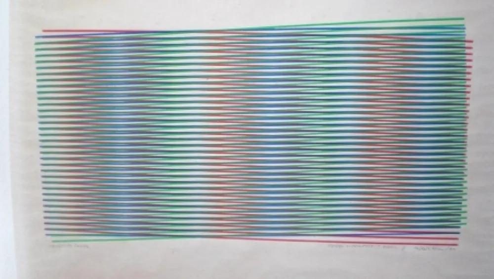 丝网印刷 Cruz-Diez - Project for an edition