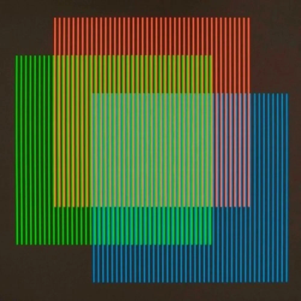 石版画 Cruz-Diez - Serie semana - Lunes