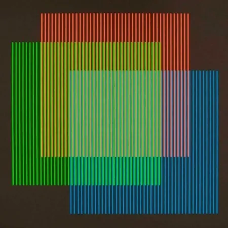 石版画 Cruz-Diez - Serie semana - Lunes