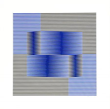 丝网印刷 Cruz-Diez - Sin Titulo