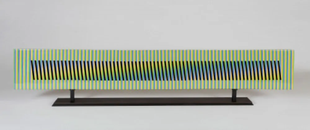 陶瓷 Cruz-Diez - Stèle horizontale 9