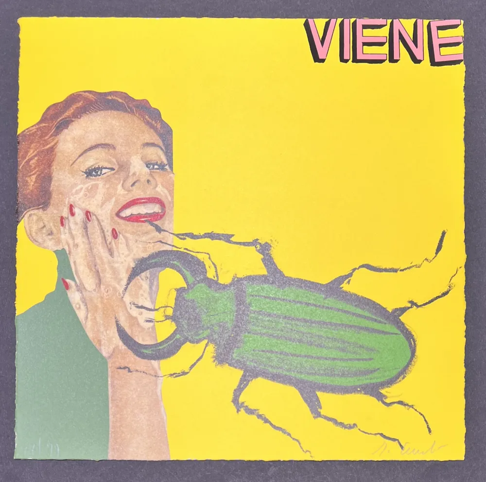 石版画 Cucchi - Enzo Cucchi (1949) - Viene - Lithograph on paper