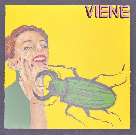 石版画 Cucchi - Enzo Cucchi (1949) - Viene - Lithograph on paper