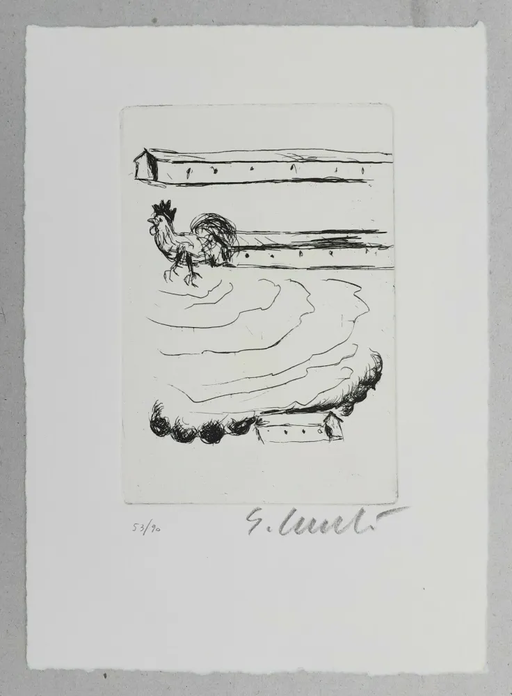 版画 Cucchi - Fiumi di ali