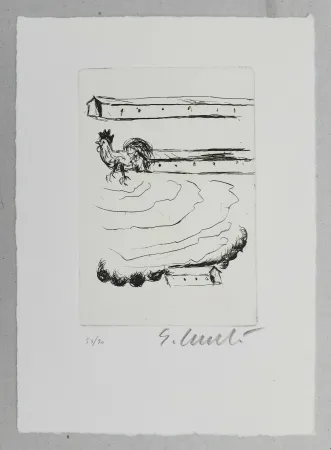 版画 Cucchi - Fiumi di ali