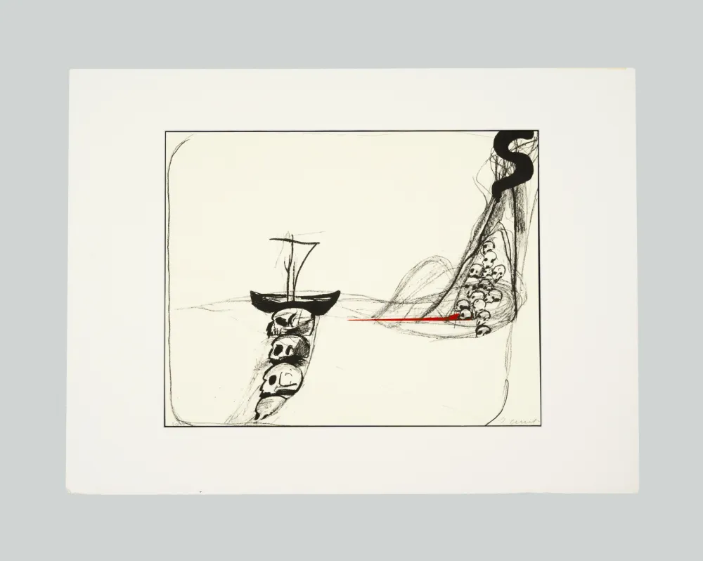 石版画 Cucchi - Simm' nervusi