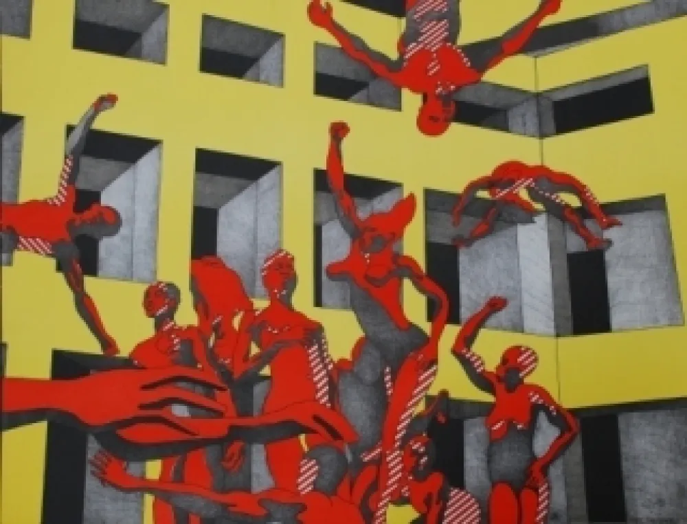 石版画 Cueco - L'université