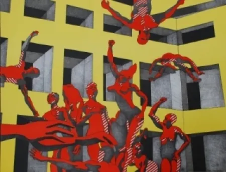 石版画 Cueco - L'université