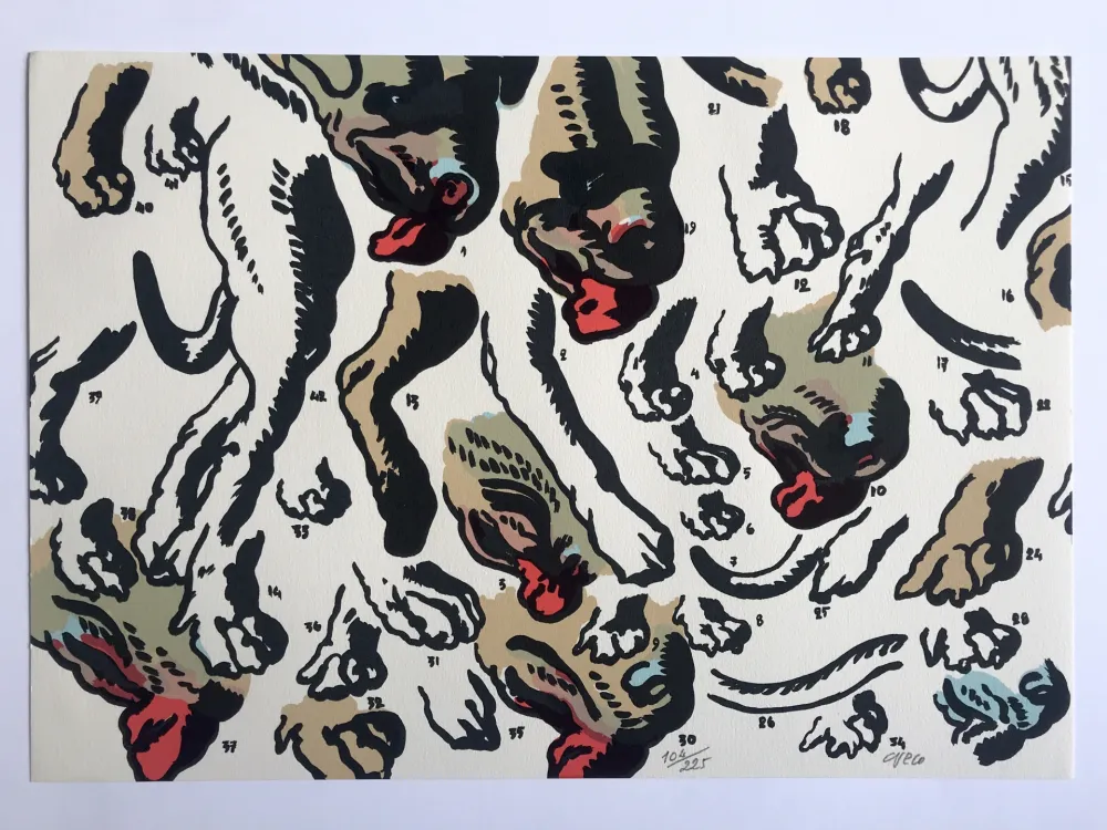 丝网印刷 Cueco - Pour le peuple Sud-africain