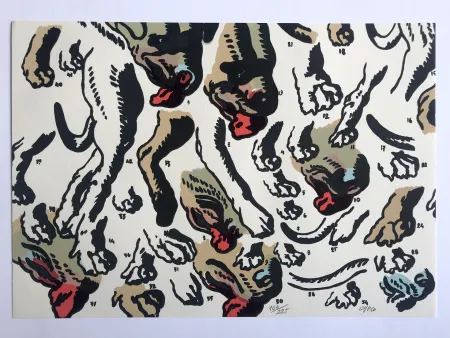 丝网印刷 Cueco - Pour le peuple Sud-africain