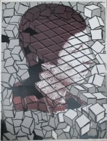 丝网印刷 Cueco - Profil sur pavés