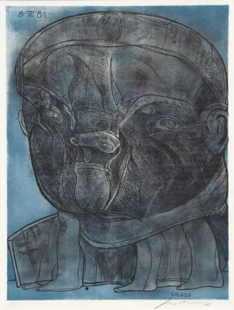 石版画 Cuevas - Coloso from the Olympic Memories Portfolio