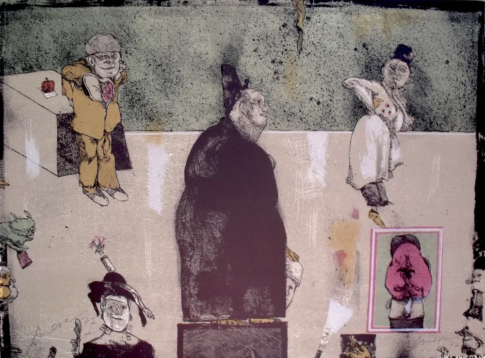 石版画 Cuevas - Sans Titre