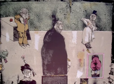 石版画 Cuevas - Sans Titre