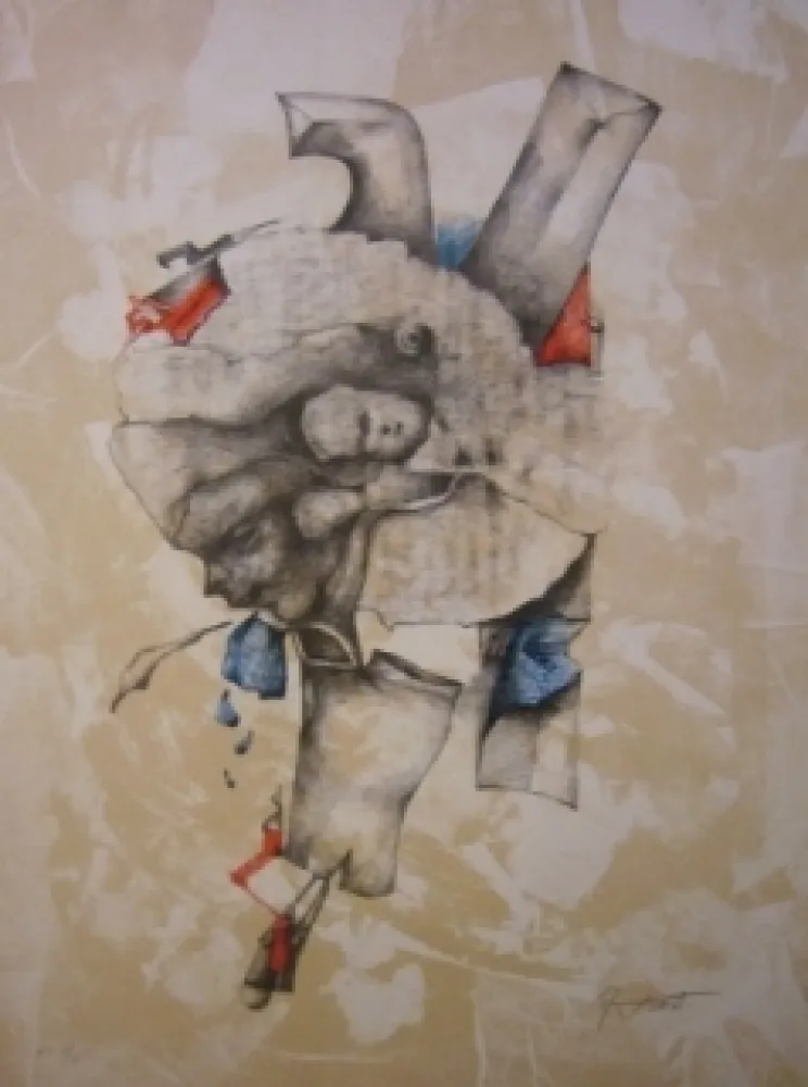 石版画 Cuixart - Sans titre