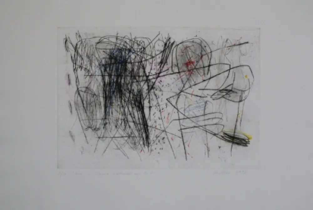 干刻版画 Czichon - Geste