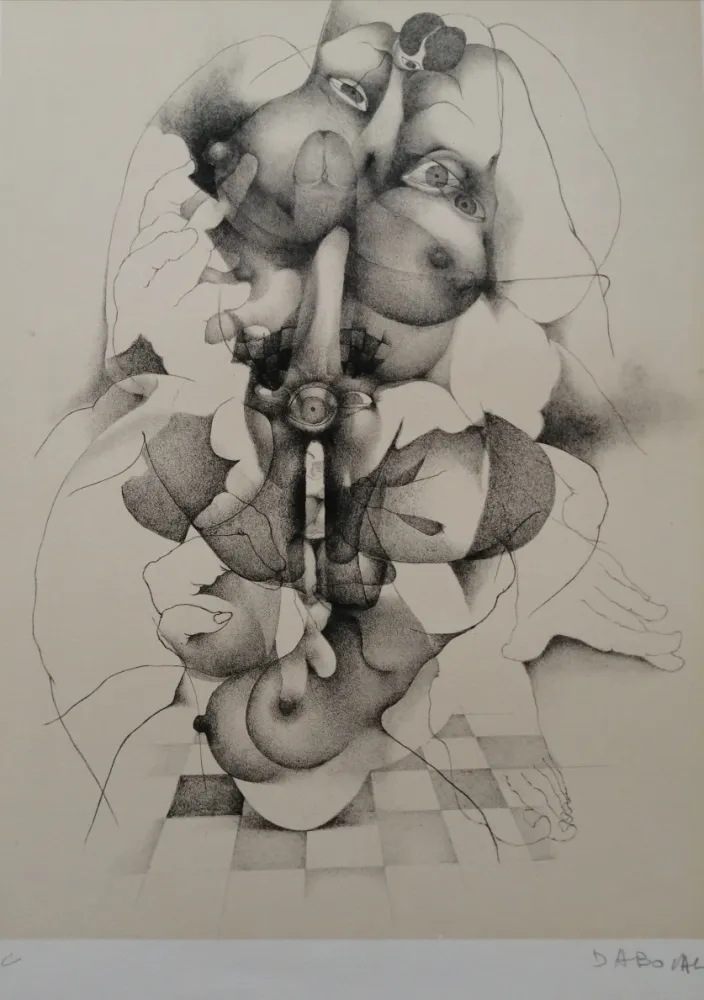 石版画 Daboval - Phantasmes de Berthe 3