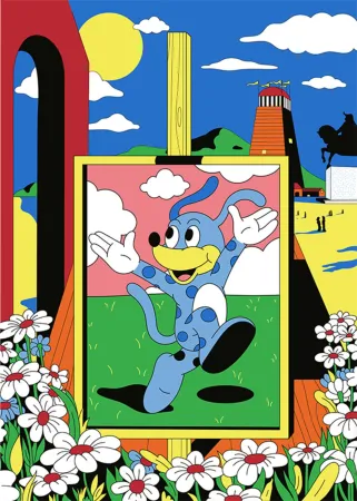 石版画 Dabs - Metaphysical Departure