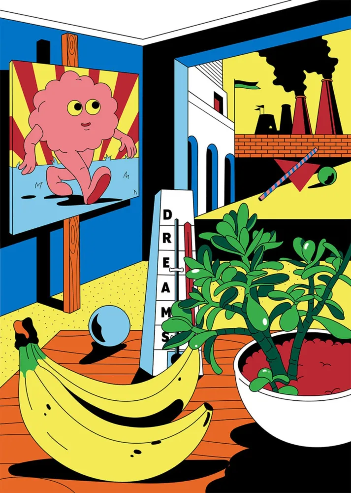 石版画 Dabs - Metaphysical Interior