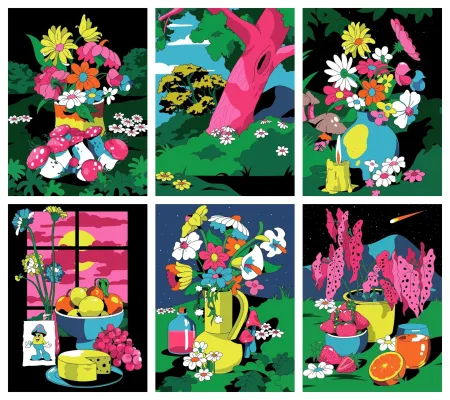 石版画 Dabs - Untitled (Set of 6)