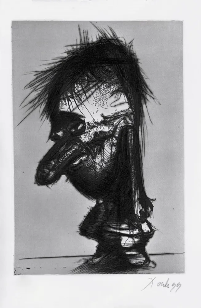 蚀刻飞尘法 Dado - Autoportrait