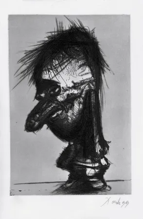 蚀刻飞尘法 Dado - Autoportrait