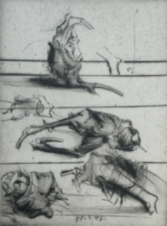 蚀刻版画 Dado - Kafka