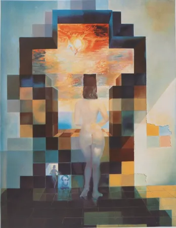 石版画 Dali - Abraham Lincoln : Gala regardant la mer Méditerranée