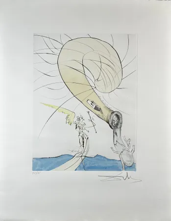 版画 Dali - After 50 Years of Surrealism Freud With Snail Head