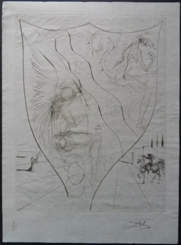 蚀刻版画 Dali - Alexis - Etat Chine