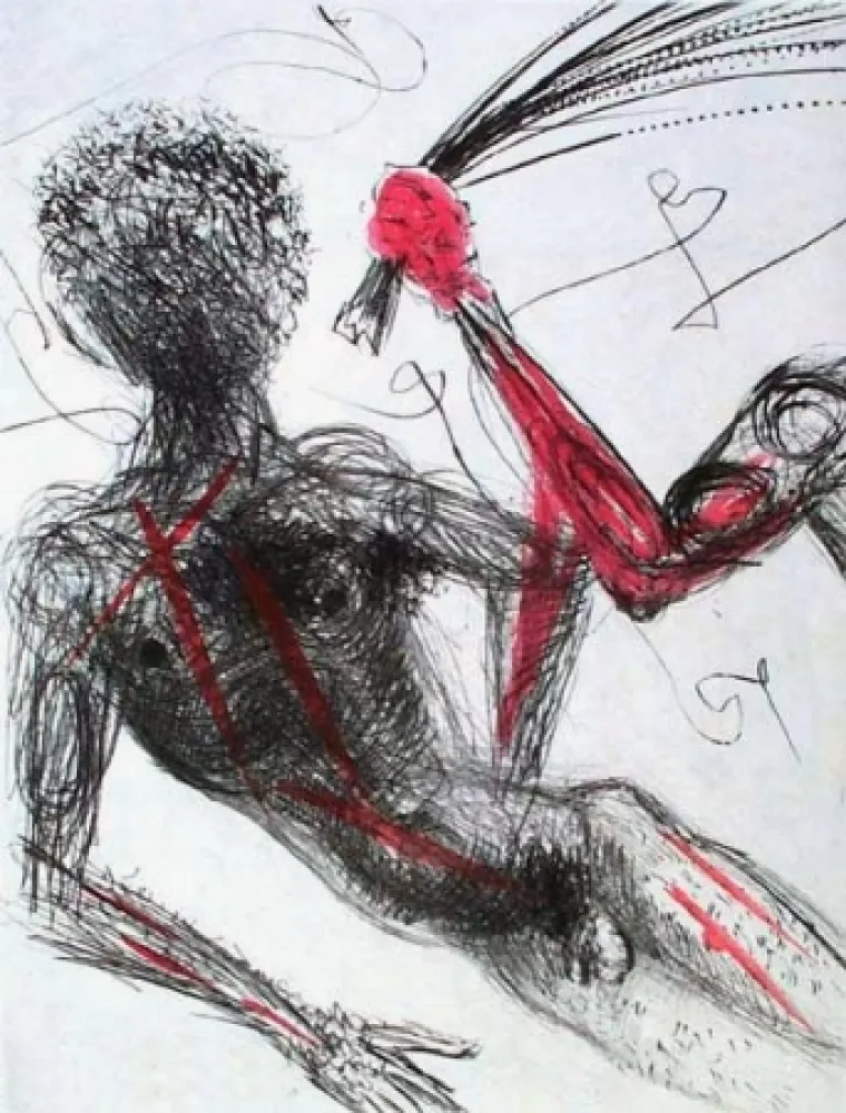 版画 Dali - Allee des verges