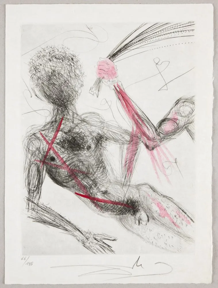 蚀刻版画 Dali - Allée des Verges, Penis Alley