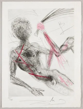 蚀刻版画 Dali - Allée des Verges, Penis Alley