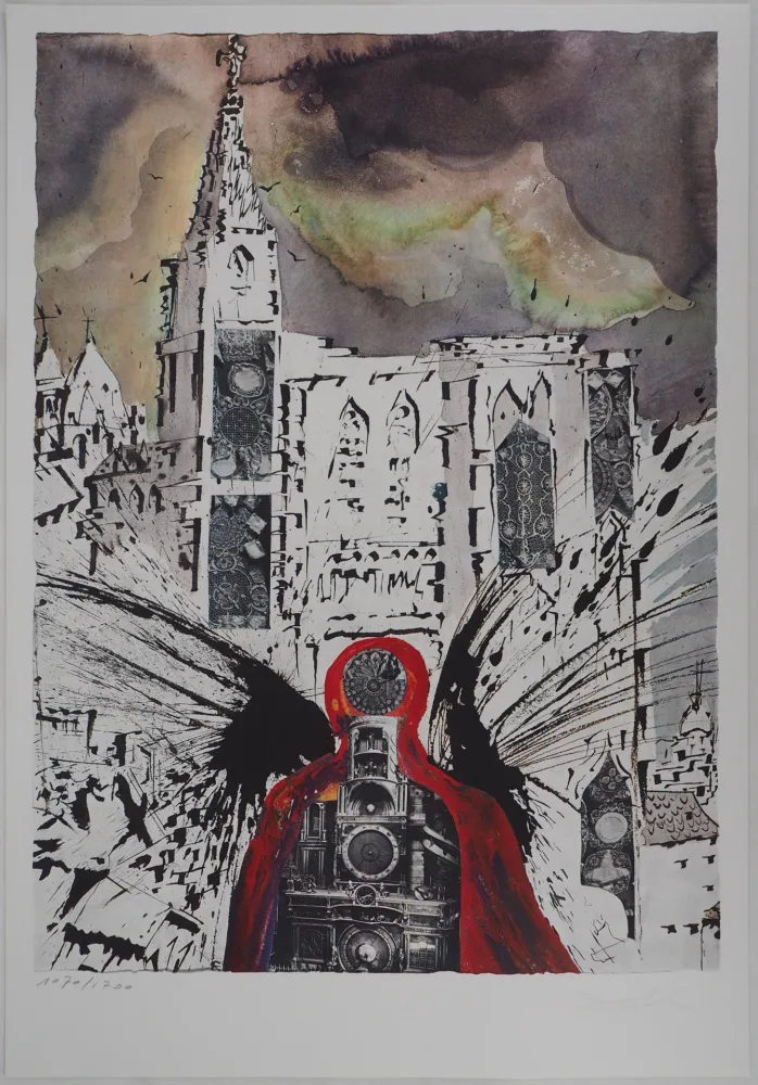 石版画 Dali - Alsace