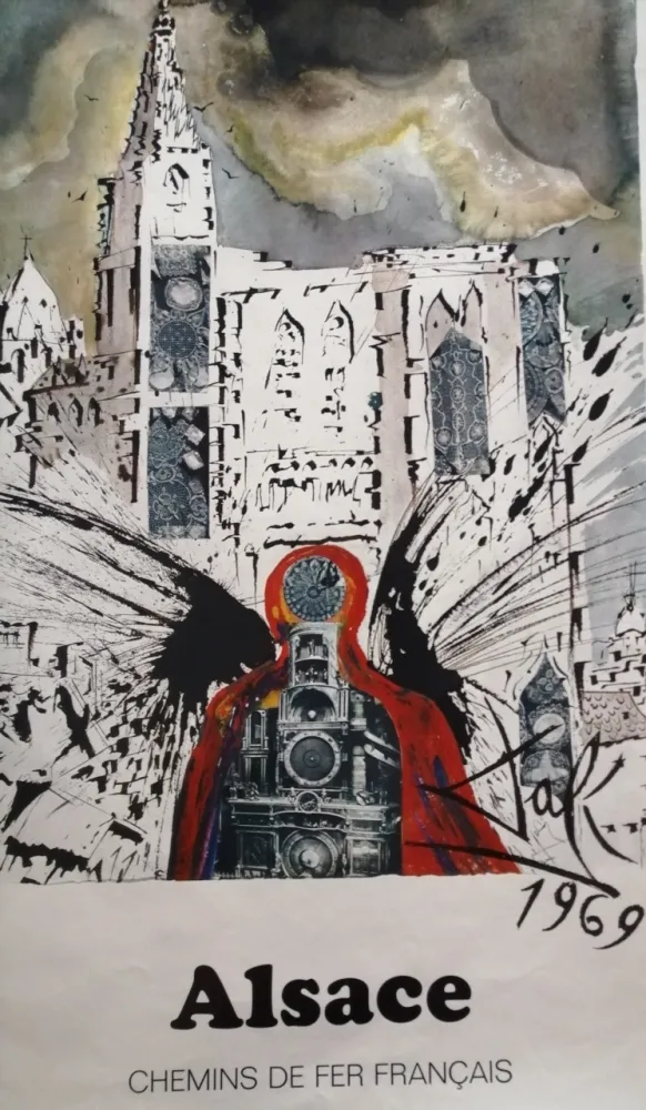 海报 Dali - Alsace - Chemins de Fer français