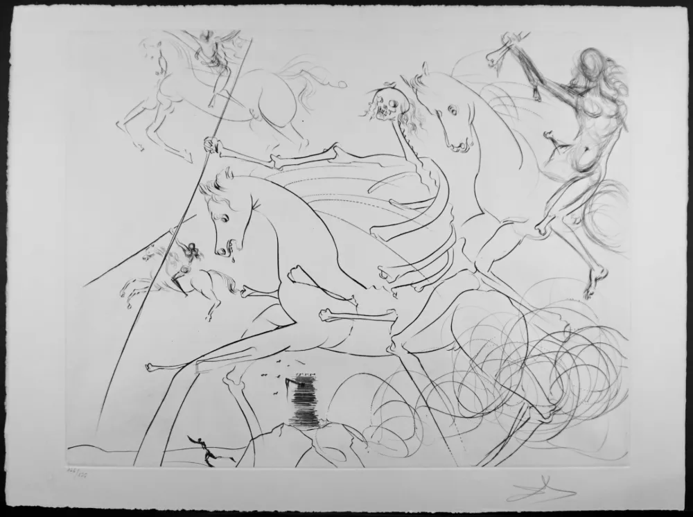 版画 Dali - Apokalyptische Reiter (Apocalyptic Rider)