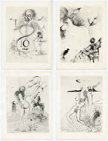 插图书 Dali - Apollinaire : POÈMES SECRETS. Avec 18 gravures originales de Salvador Dali (1967)