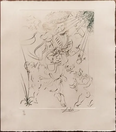 蚀刻版画 Dali - AUTUMN